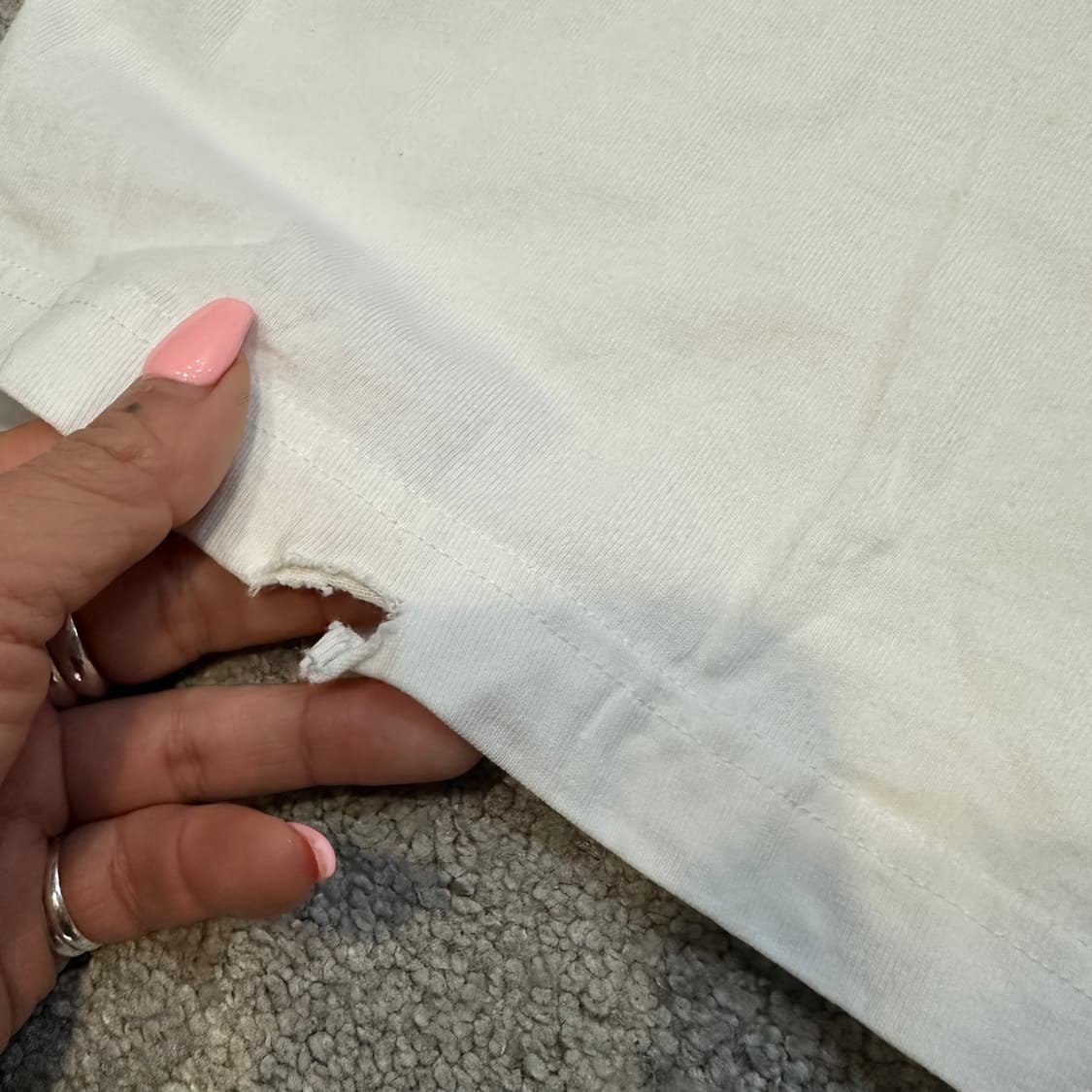 갭 풋볼 그래픽 미디크롭 반팔티M 상품이미지3