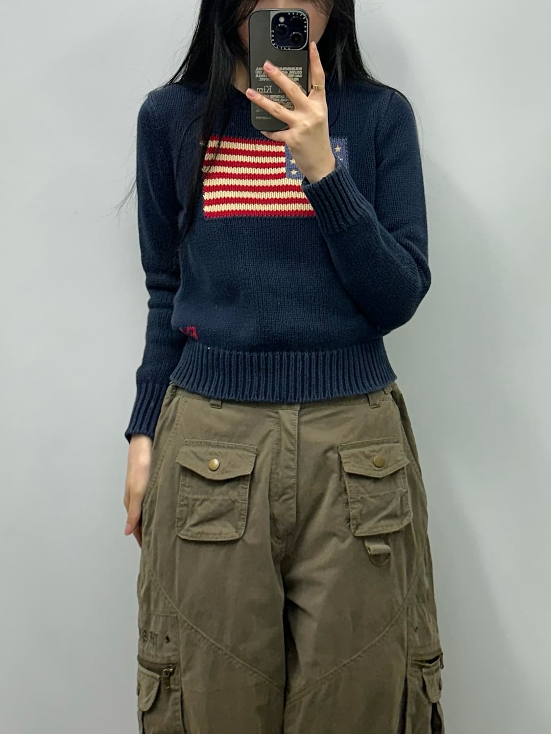 폴로 랄프로렌 성조기 네이비 니트 상품이미지1