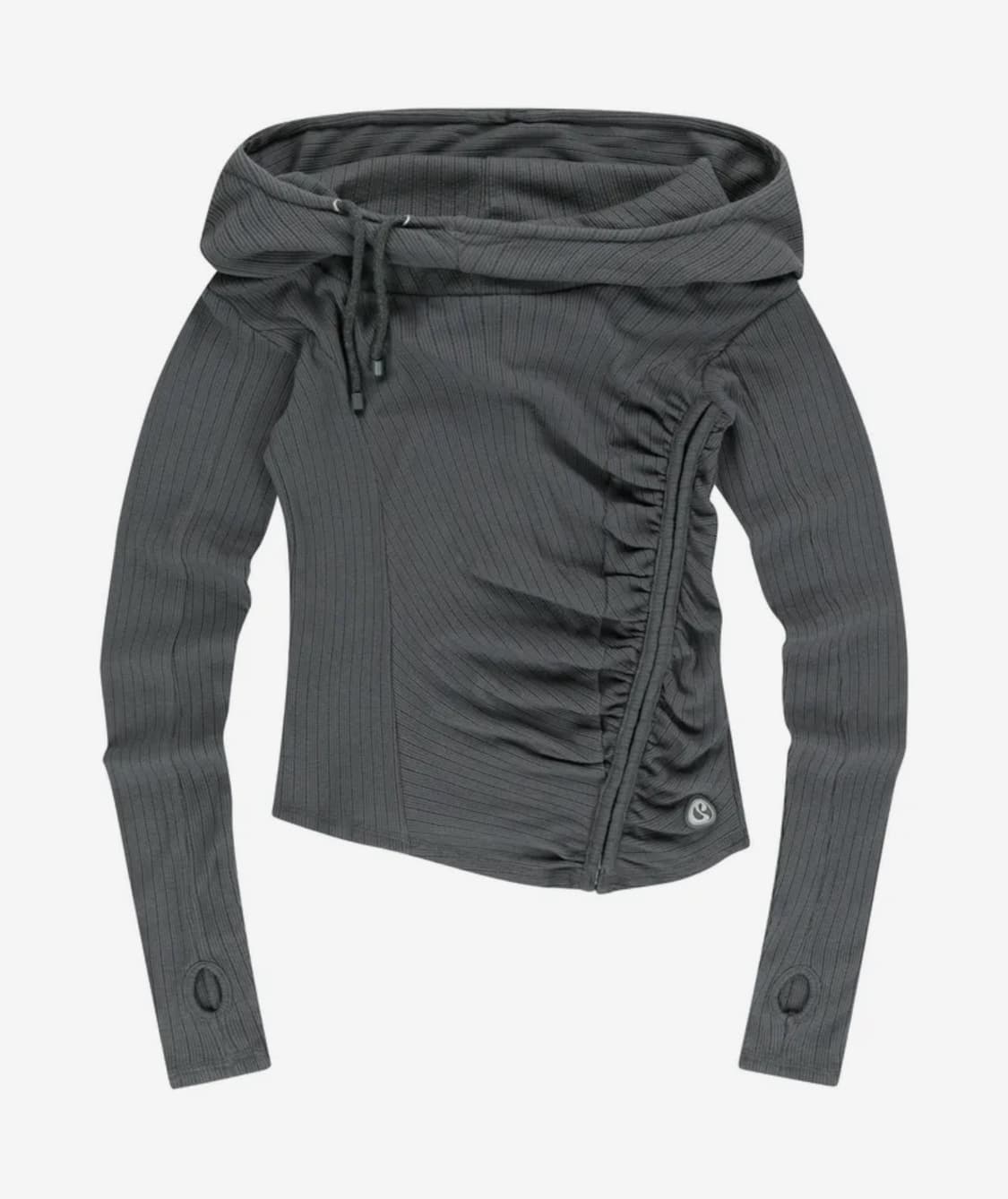 코이세이오 셔링 후드 차콜 상품이미지1