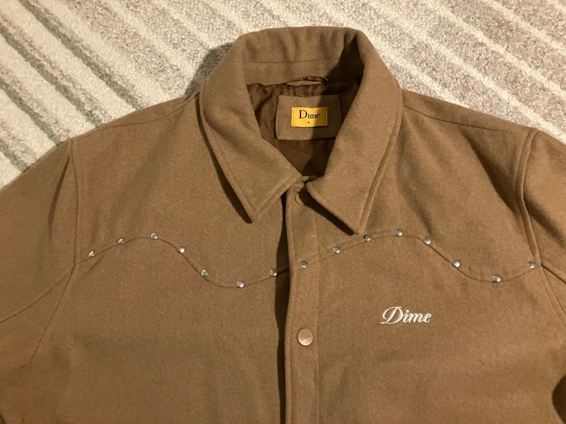 Dime 다임 스케이트보드 울 보머 자켓 탄 XL 상품이미지2