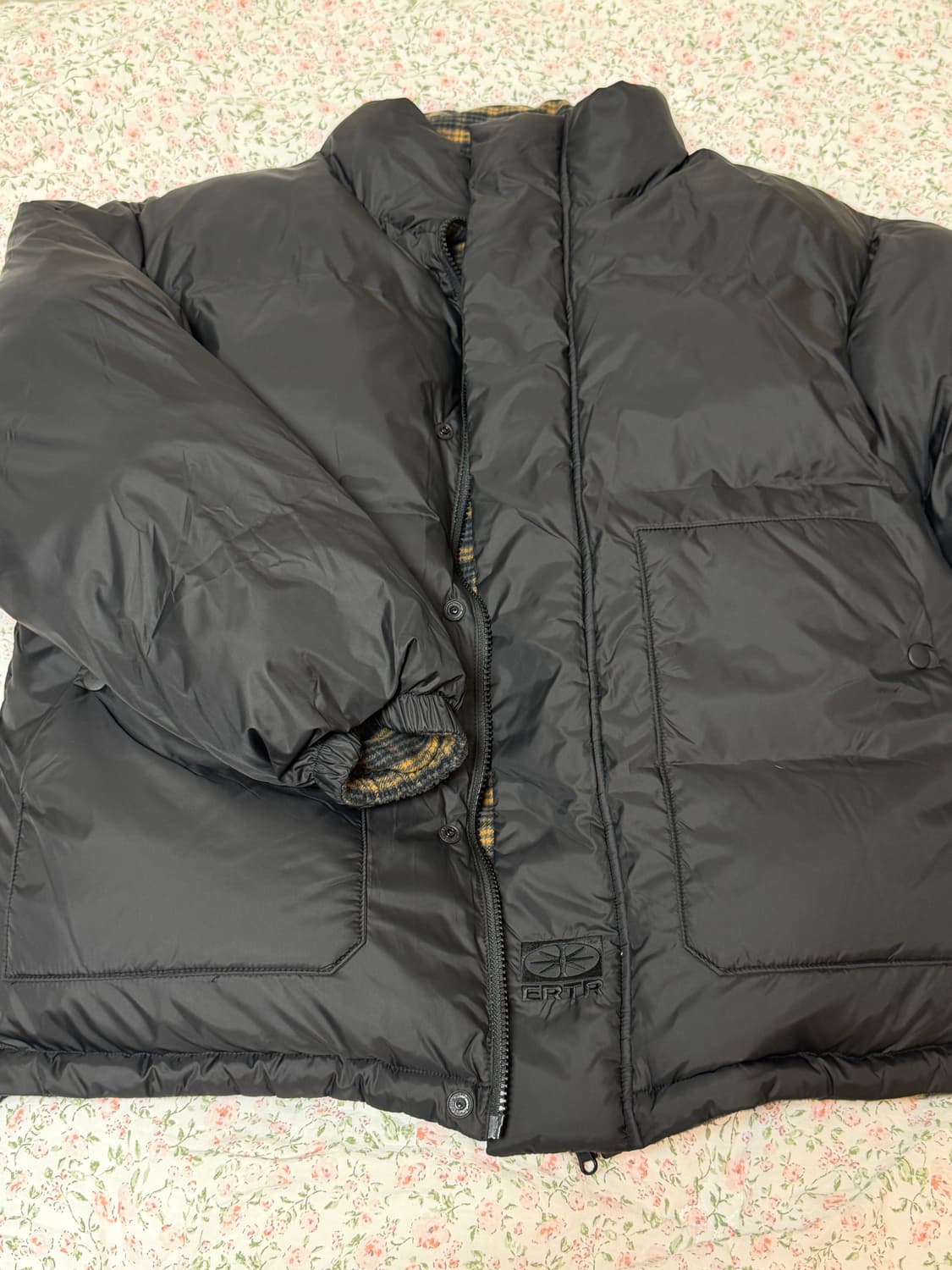 이알티알 리버시블 체크 패딩 상품이미지3