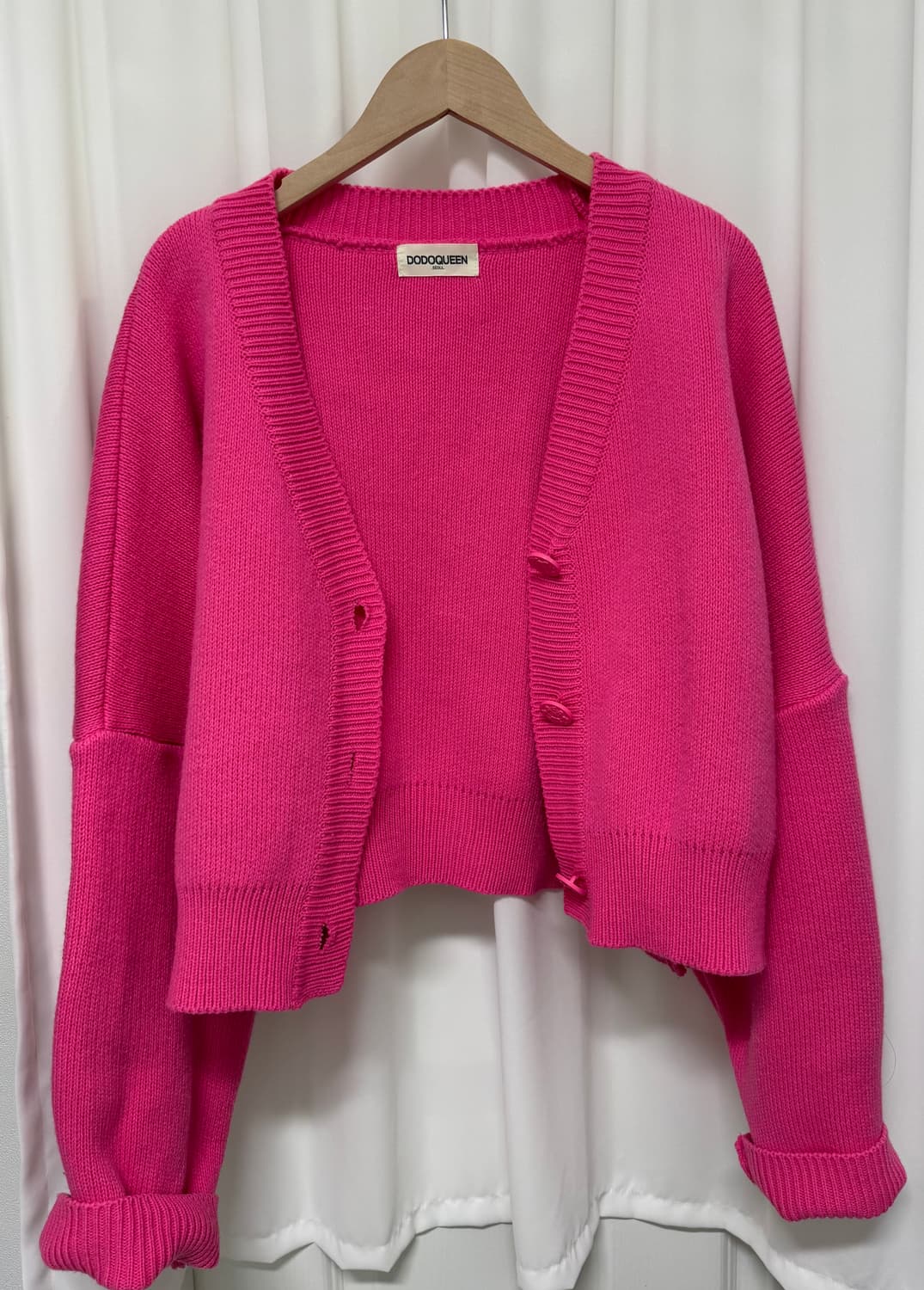 도도퀸 핫핑크 가디건 상품이미지4