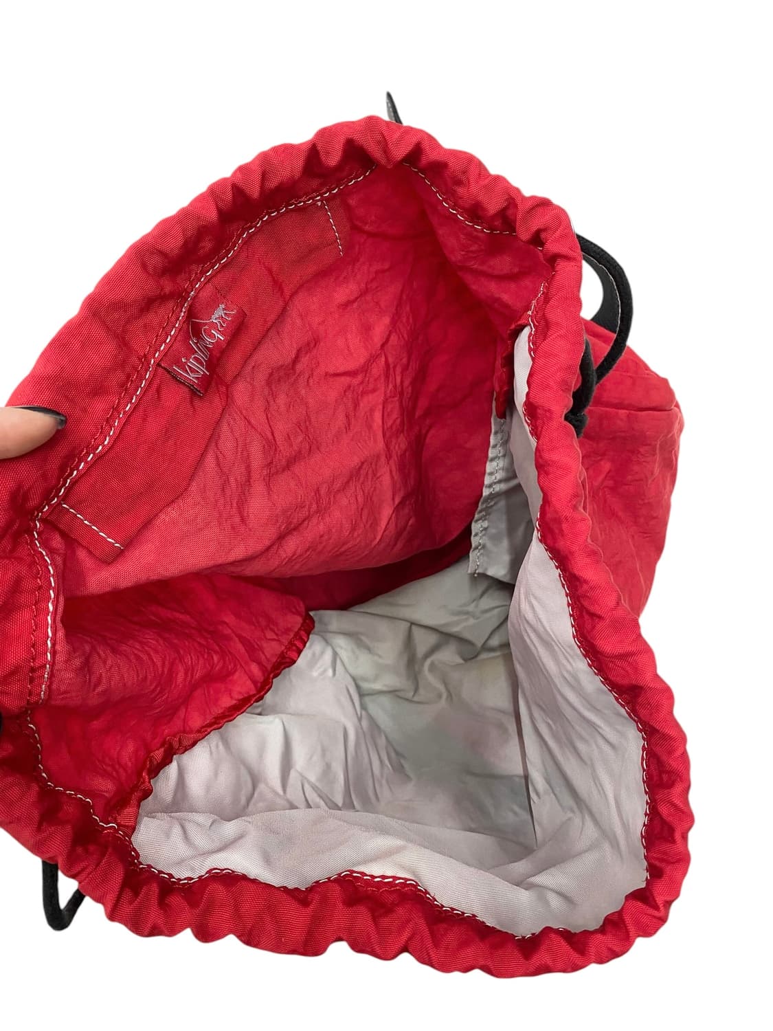 키플링 y2k 레드 보부상 백팩 상품이미지3