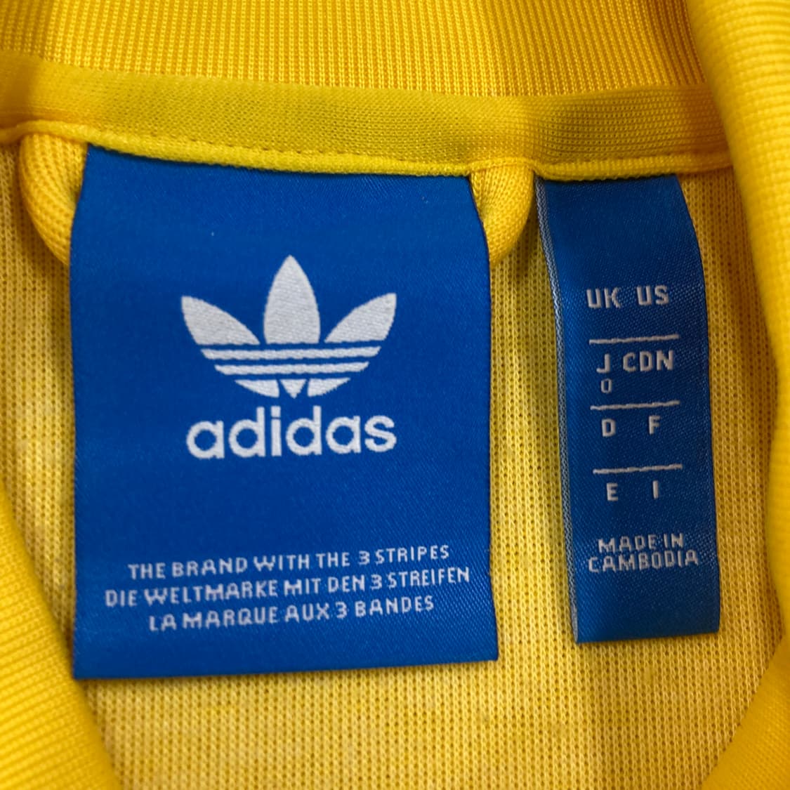아디다스 스몰 로고 옐로우 슈퍼스타 트랙탑 져지 상품이미지3