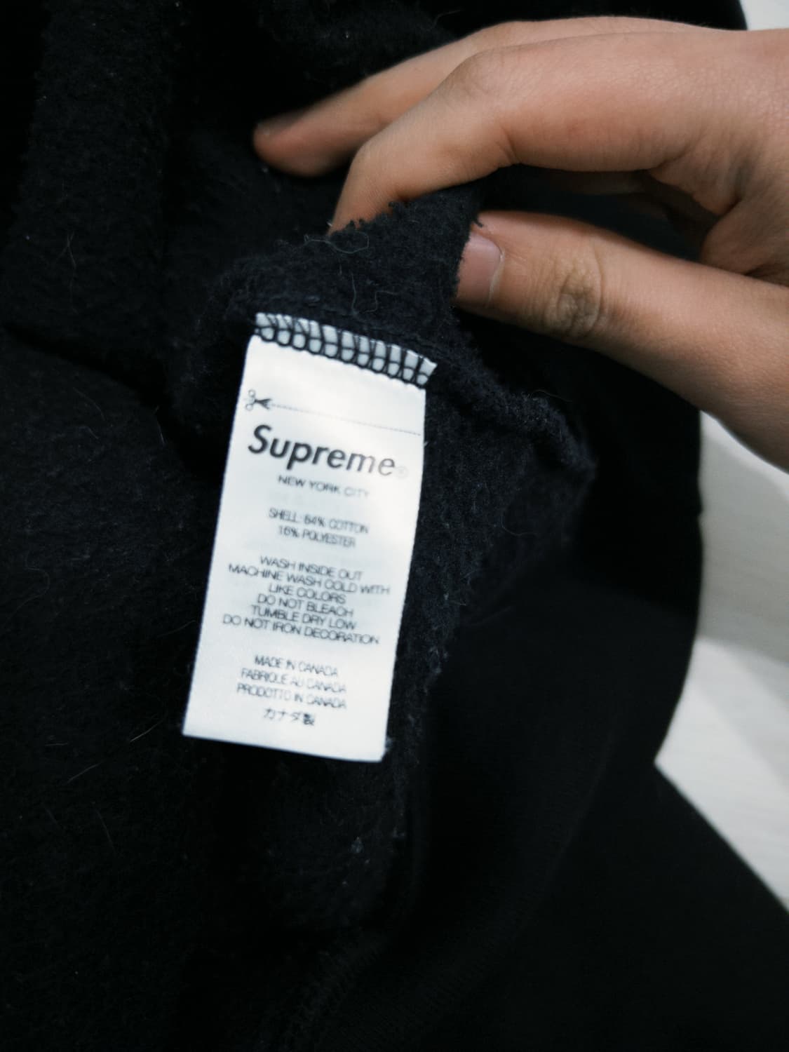슈프림 22FW 하이라이트 후드 블랙 L사이즈입니다 상품이미지5