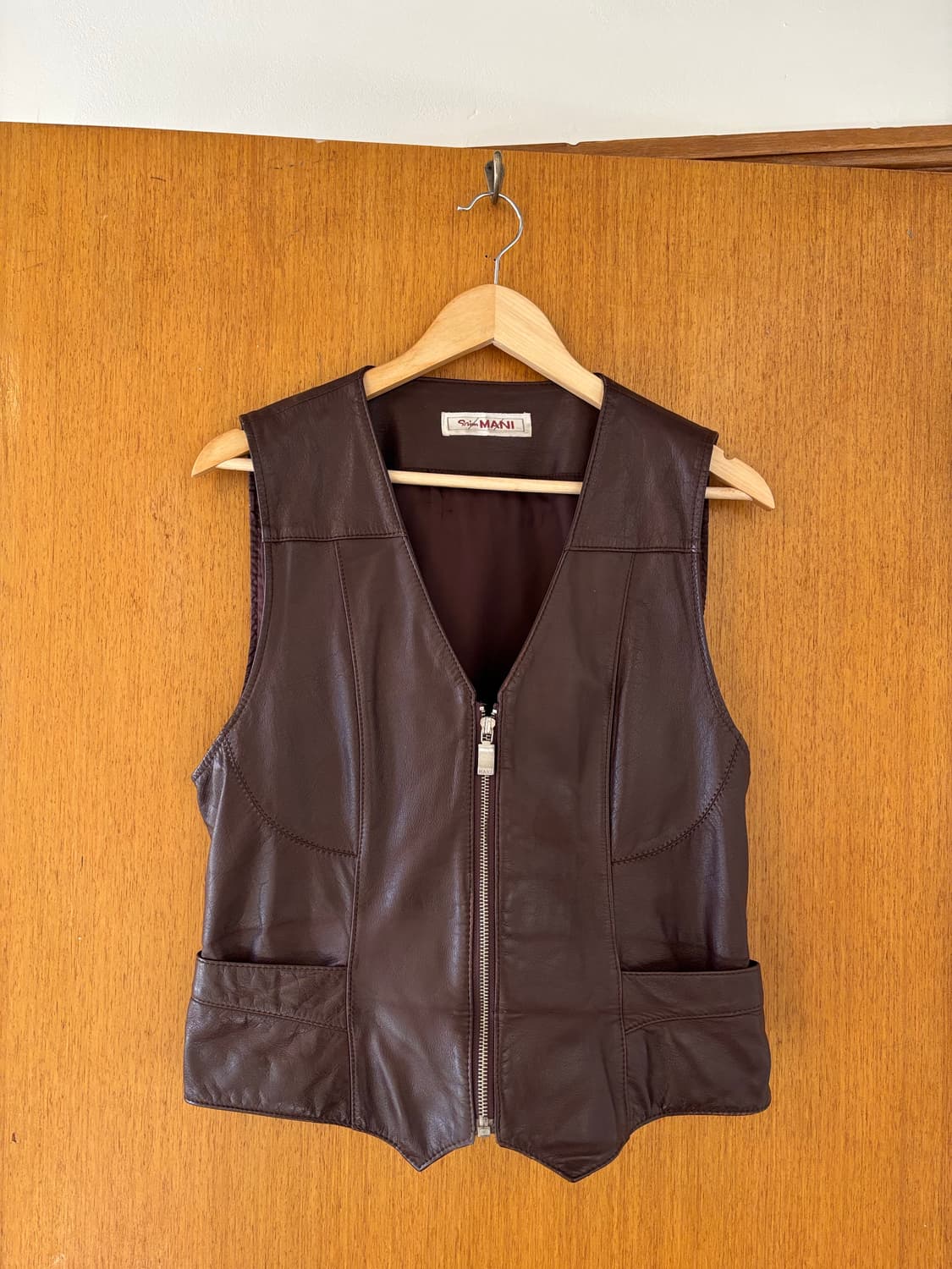 여성 빈티지 가죽베스트 상품이미지1