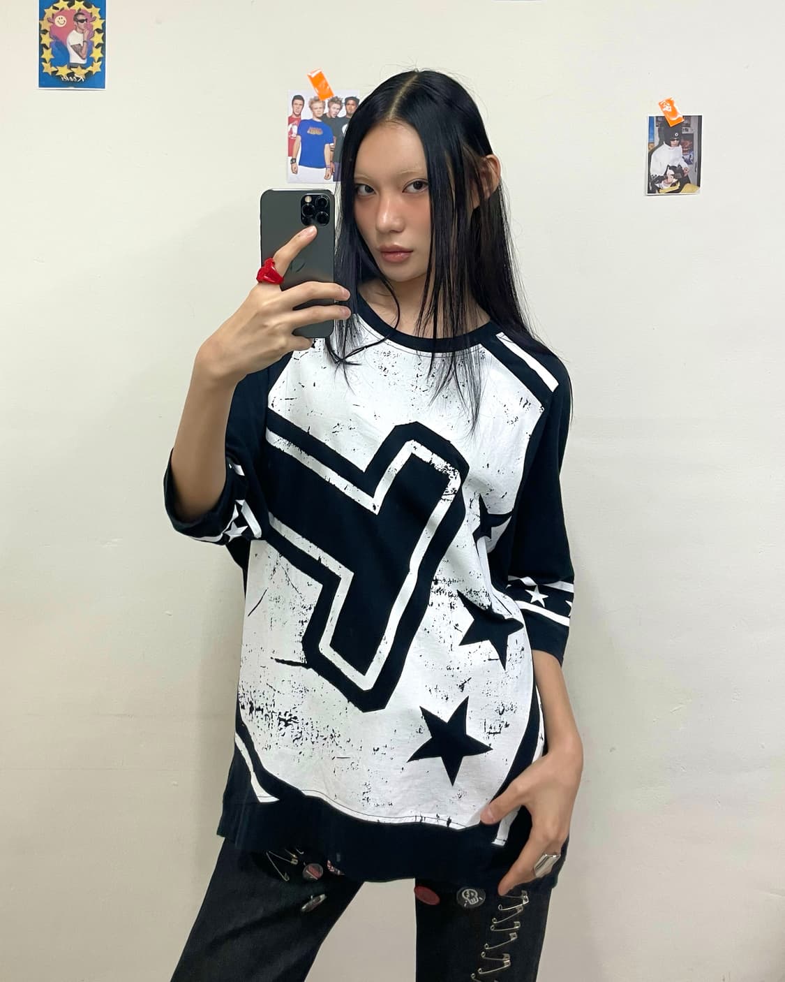 Big C Star Black T-shirt  상품이미지1