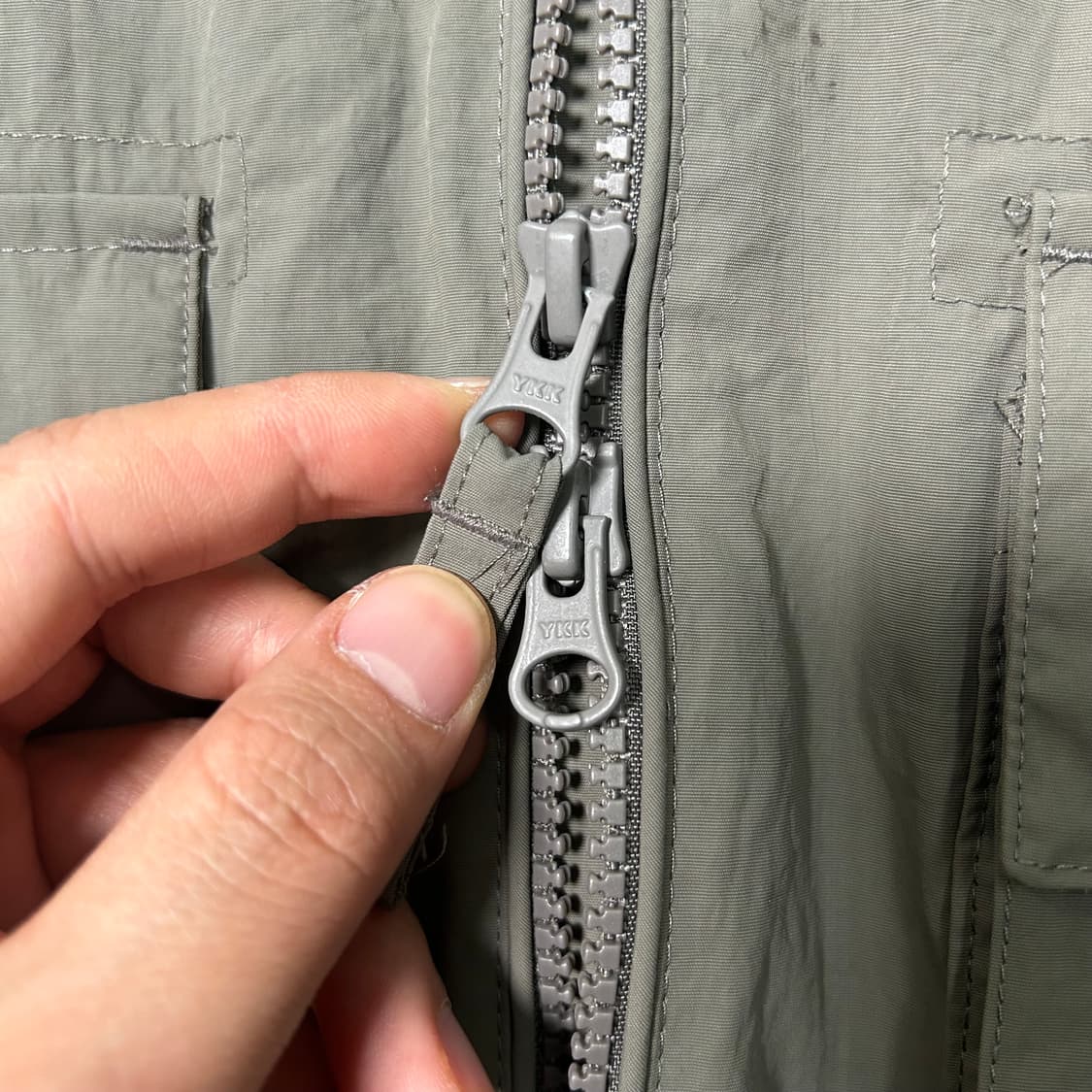  (M) 스노우피크 카키 바람막이자켓  상품이미지4