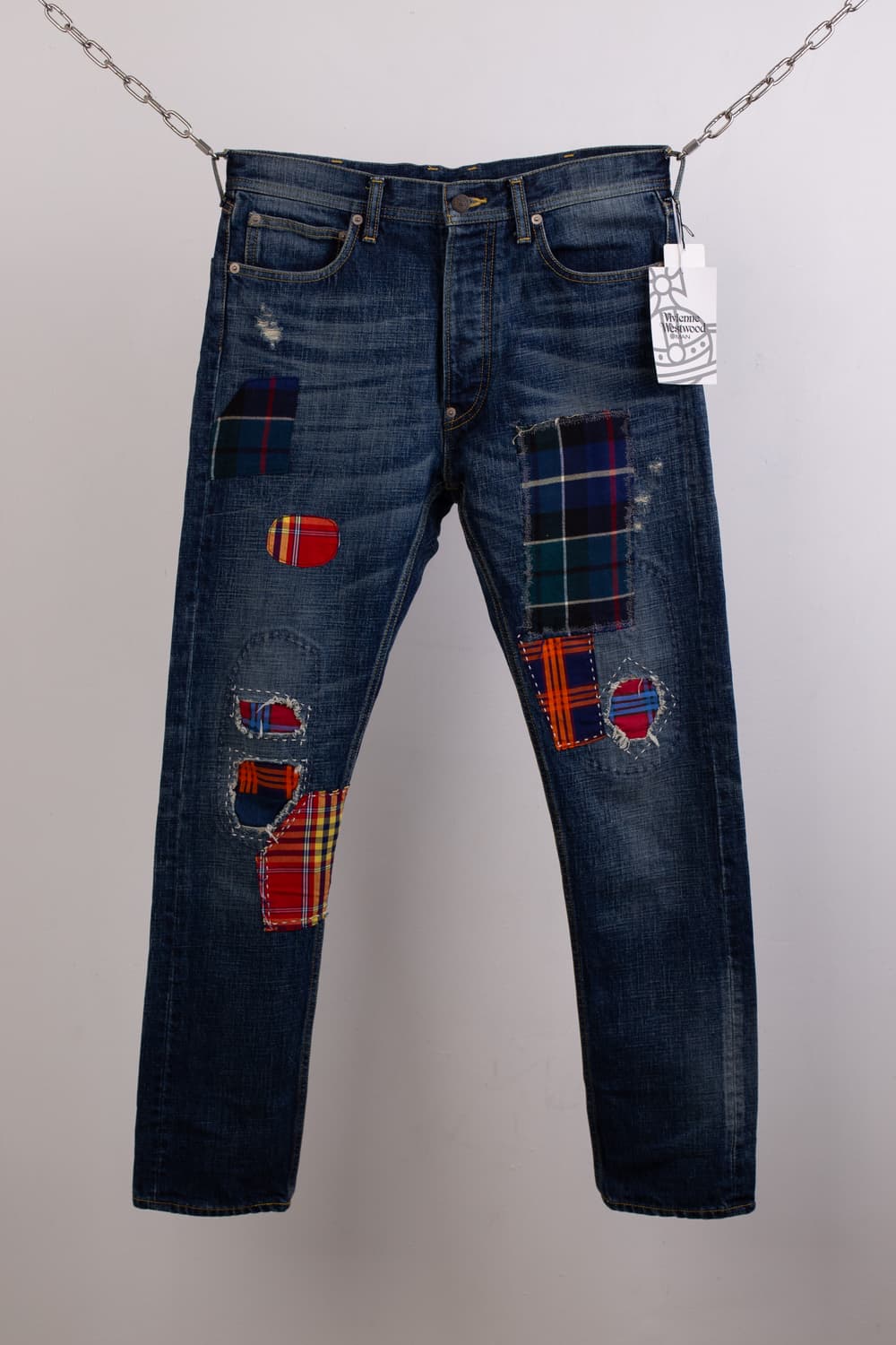 VIVIENNE WESTWOOD PATCH WORK DENIM PANTS 상품이미지5