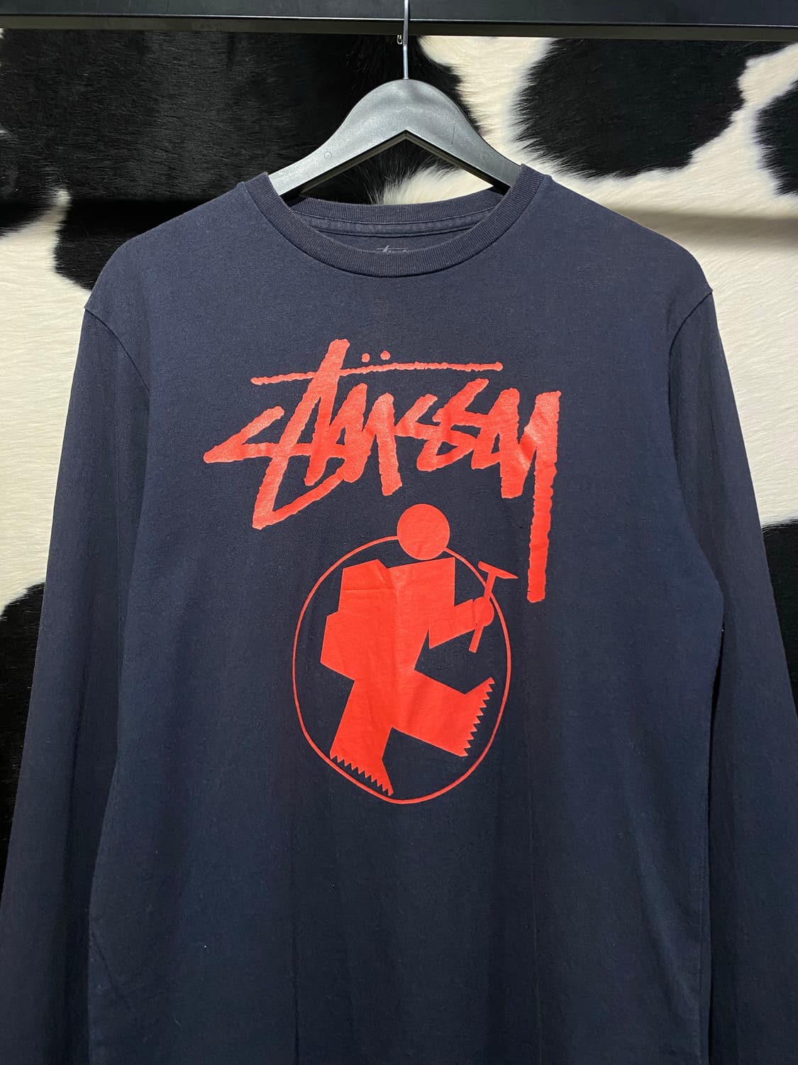 Stussy 레드 로고 프린팅 롱슬리브 상품이미지3