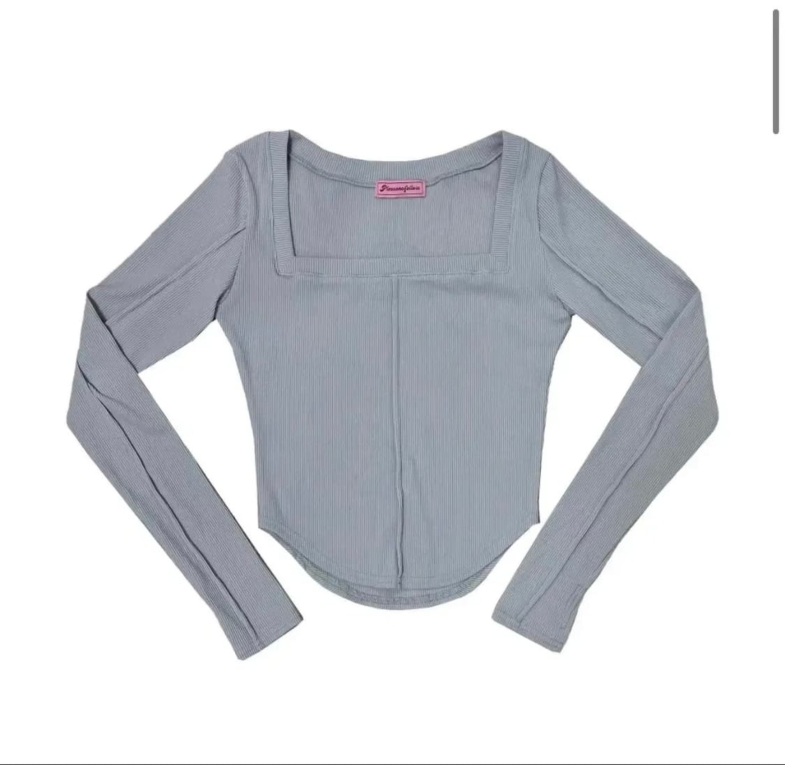 Barbie Squareneck Long Sleeve Top 상품이미지1
