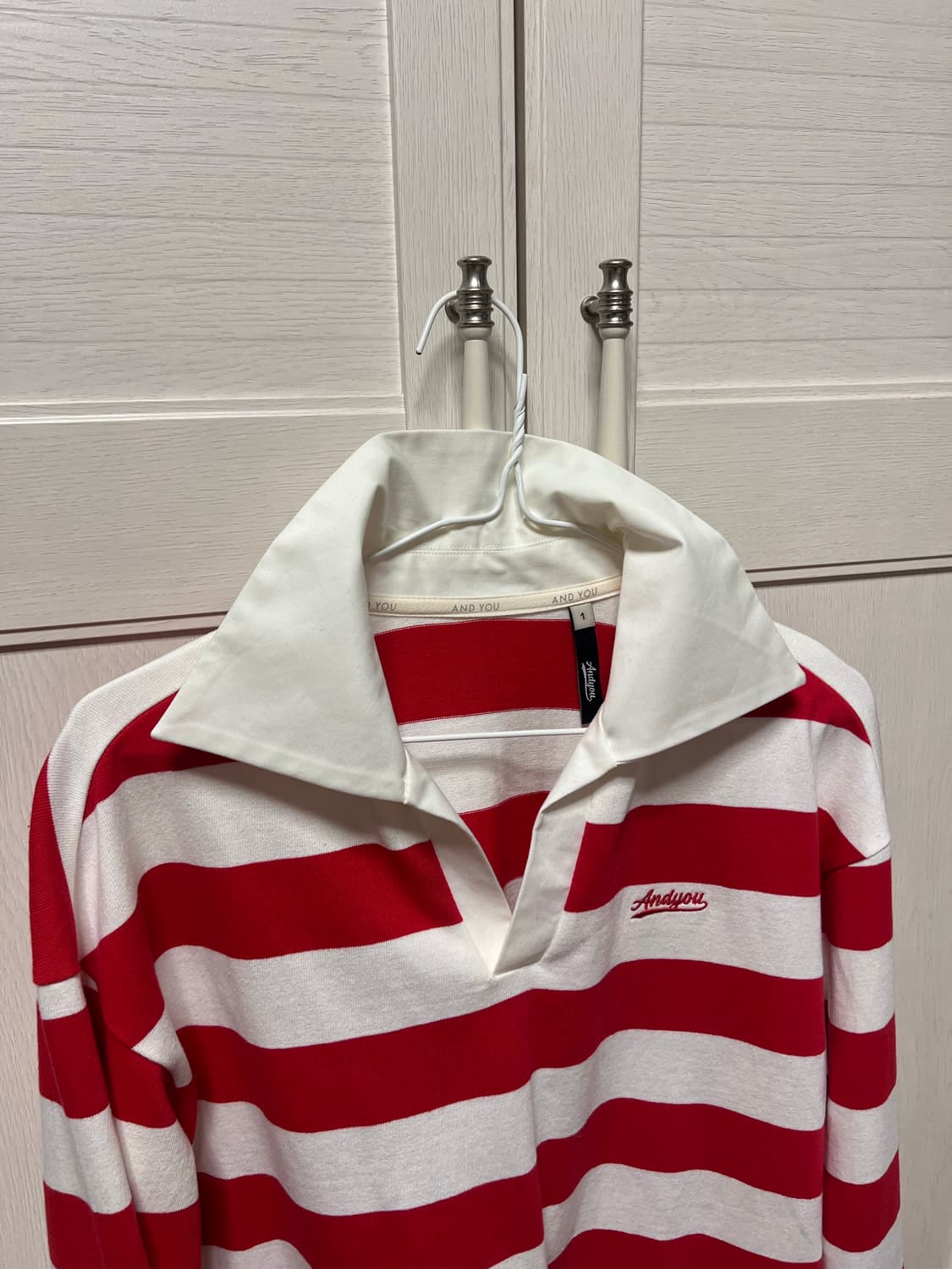 앤유 스트라이프 티셔츠 새상품 상품이미지6