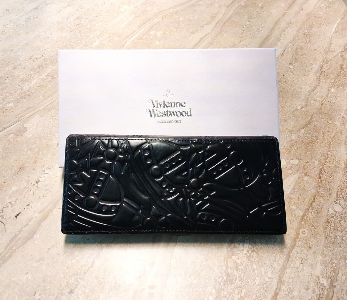 비비안웨스트우드 일본판 orb라인 음각 엠보 장지갑 상품이미지6