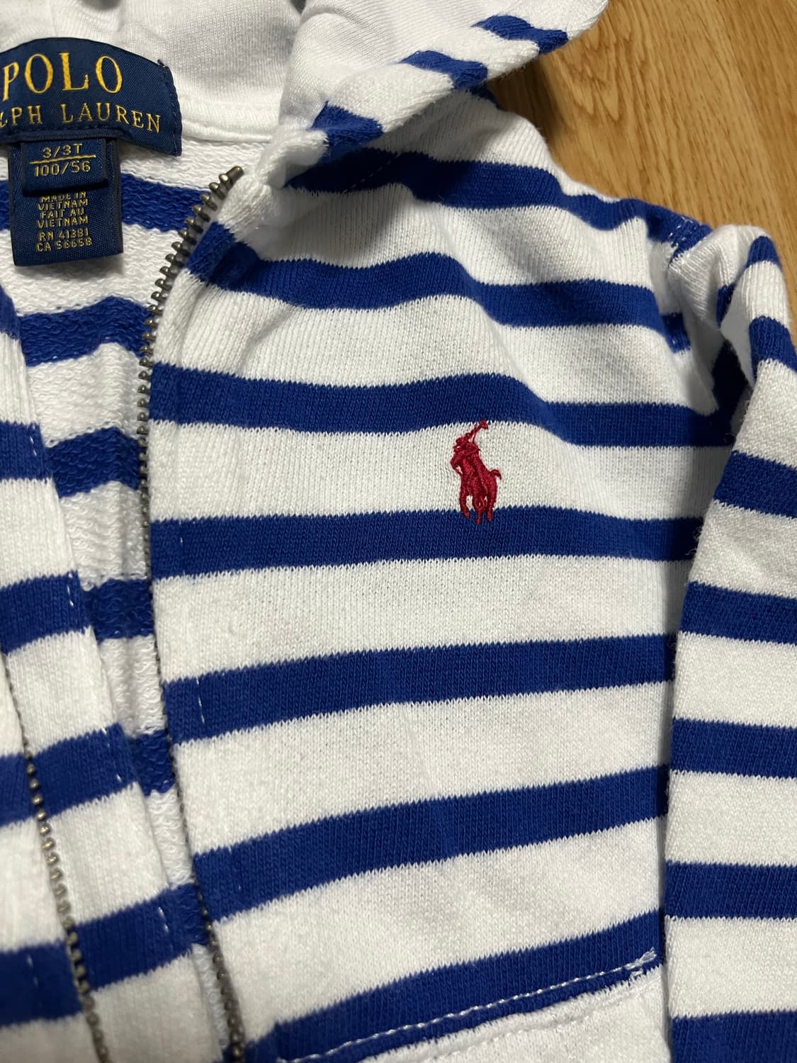 폴로 랄프로렌 키즈 스트라이프 후드집업 상품이미지2