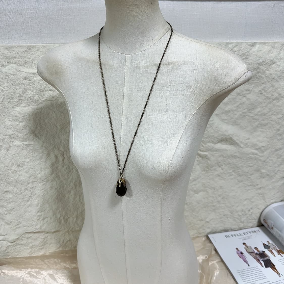 빈티지 고딕 오리엔탈 황동체인 목걸이 상품이미지1