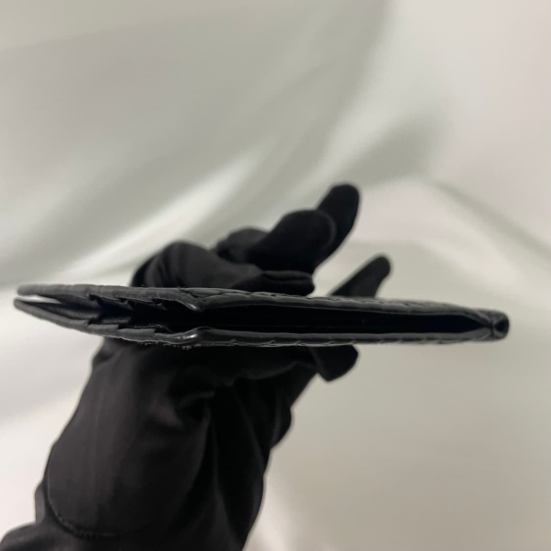 구찌 GG 로고 마이크로시마 블랙 머니클립 반지갑 단품 상품이미지5