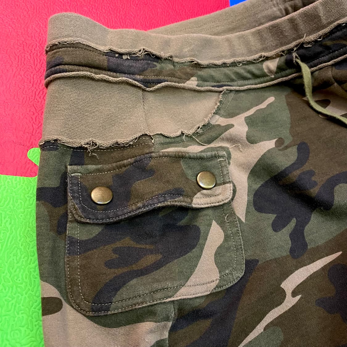 VTG 빈티지 카모플라쥬 사이드 지퍼 카고 스커트 상품이미지3