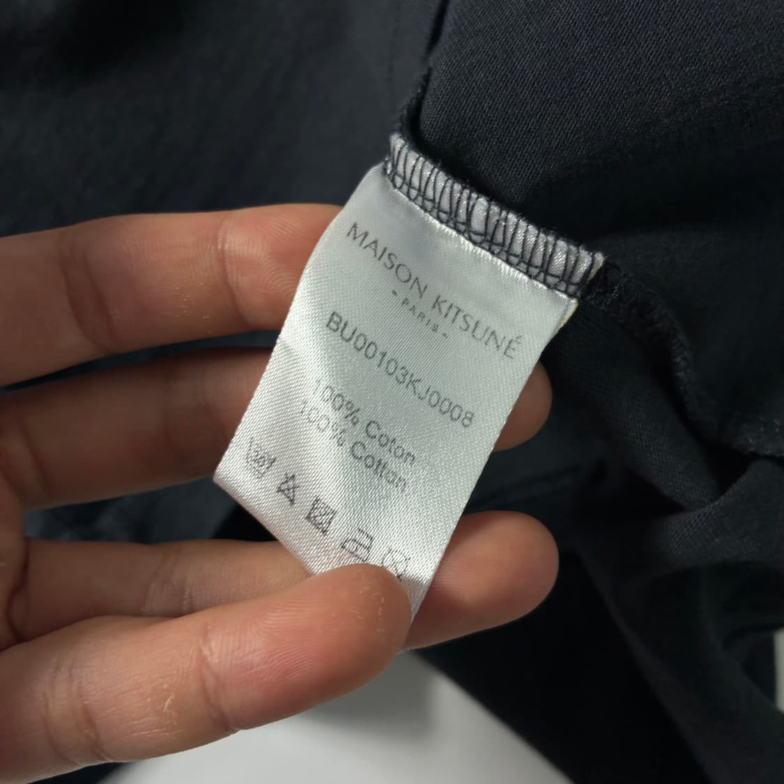 Maison kitsune  메종 키츠네 투폭스패치 딥네이비 반팔티셔츠  상품이미지4
