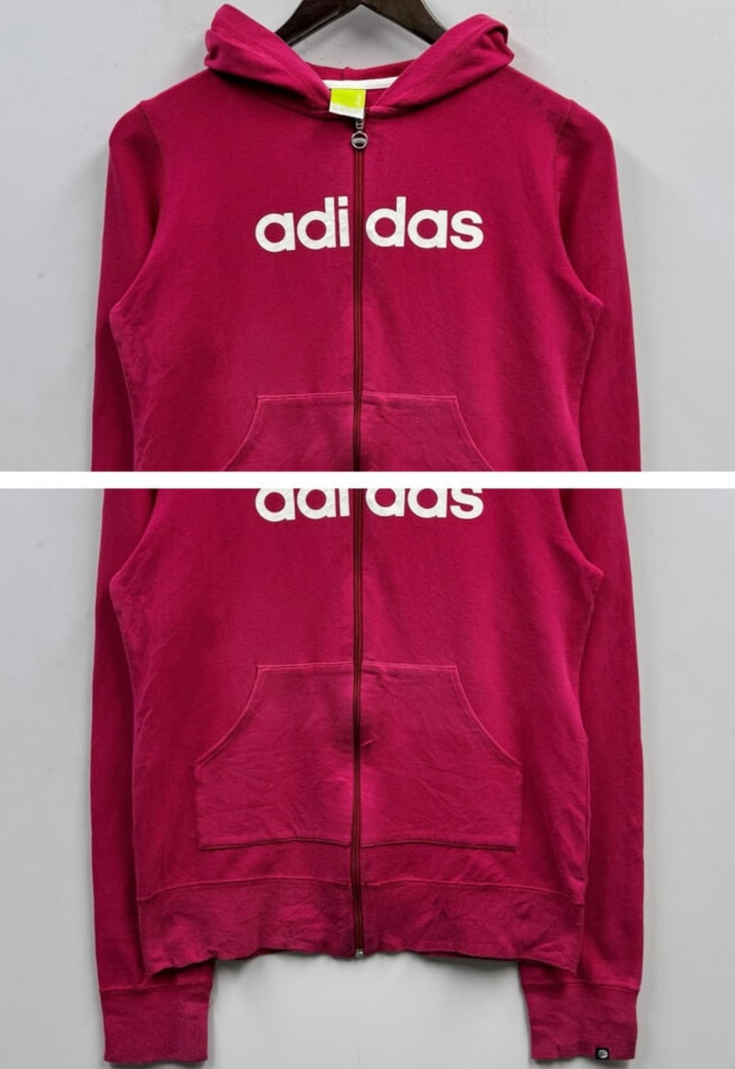 아디다스 후드집업 마젠타 상품이미지2