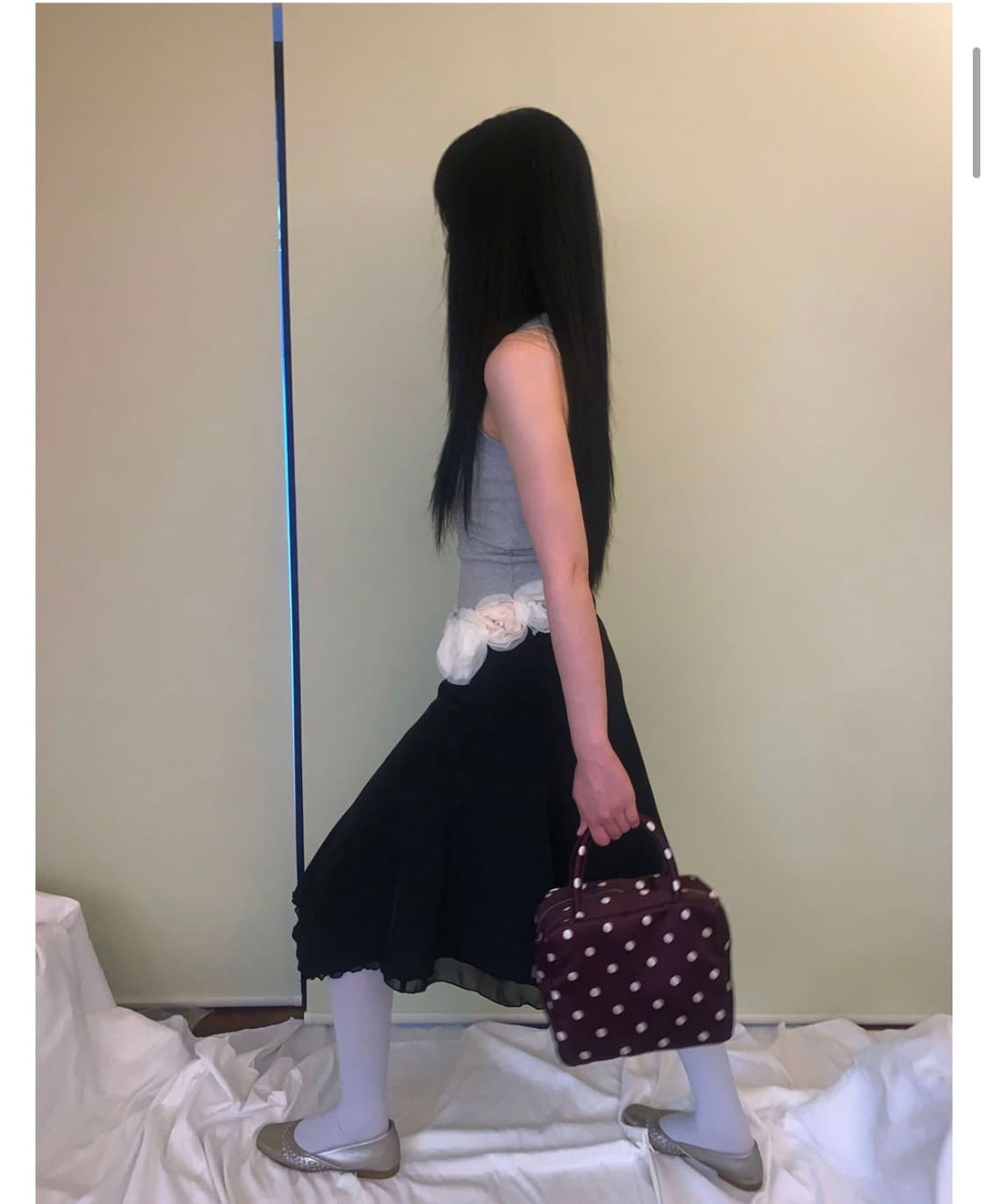 피치바스켓마켓 Polka Dot Bag (purple) 상품이미지2