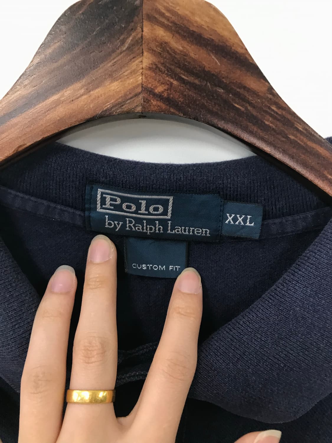 폴로 랄프로렌 빅포니 네이비 피케 반팔 카라 티셔츠 상품이미지5