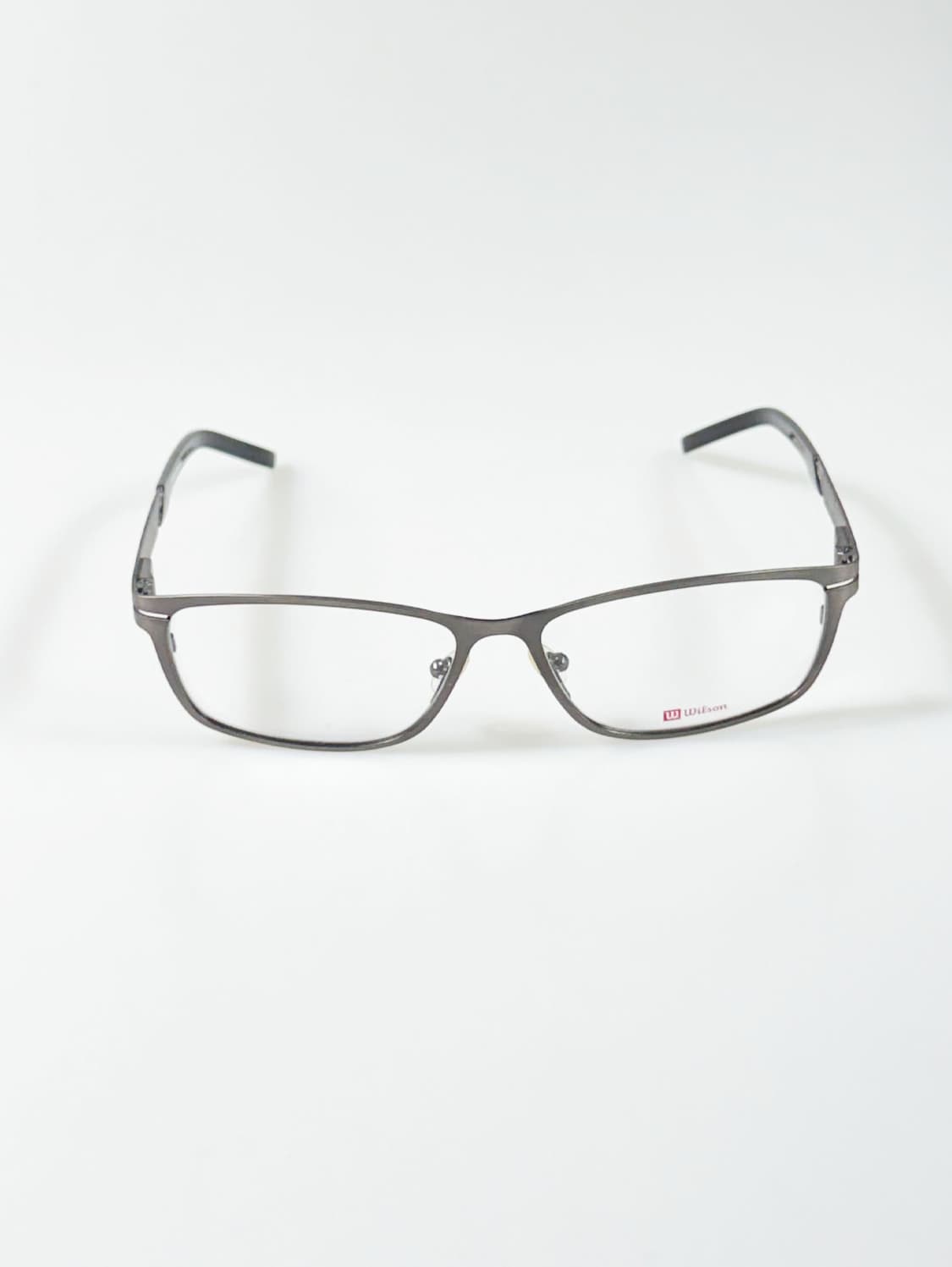 90s WILSON 다크 그레이 메탈릭 스퀘어 빈티지 안경 상품이미지2