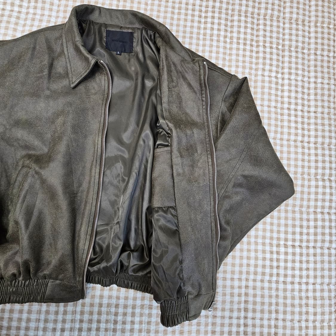 블랙모먼트 간절기 스웨이드 집업자켓 남자100 상품이미지7