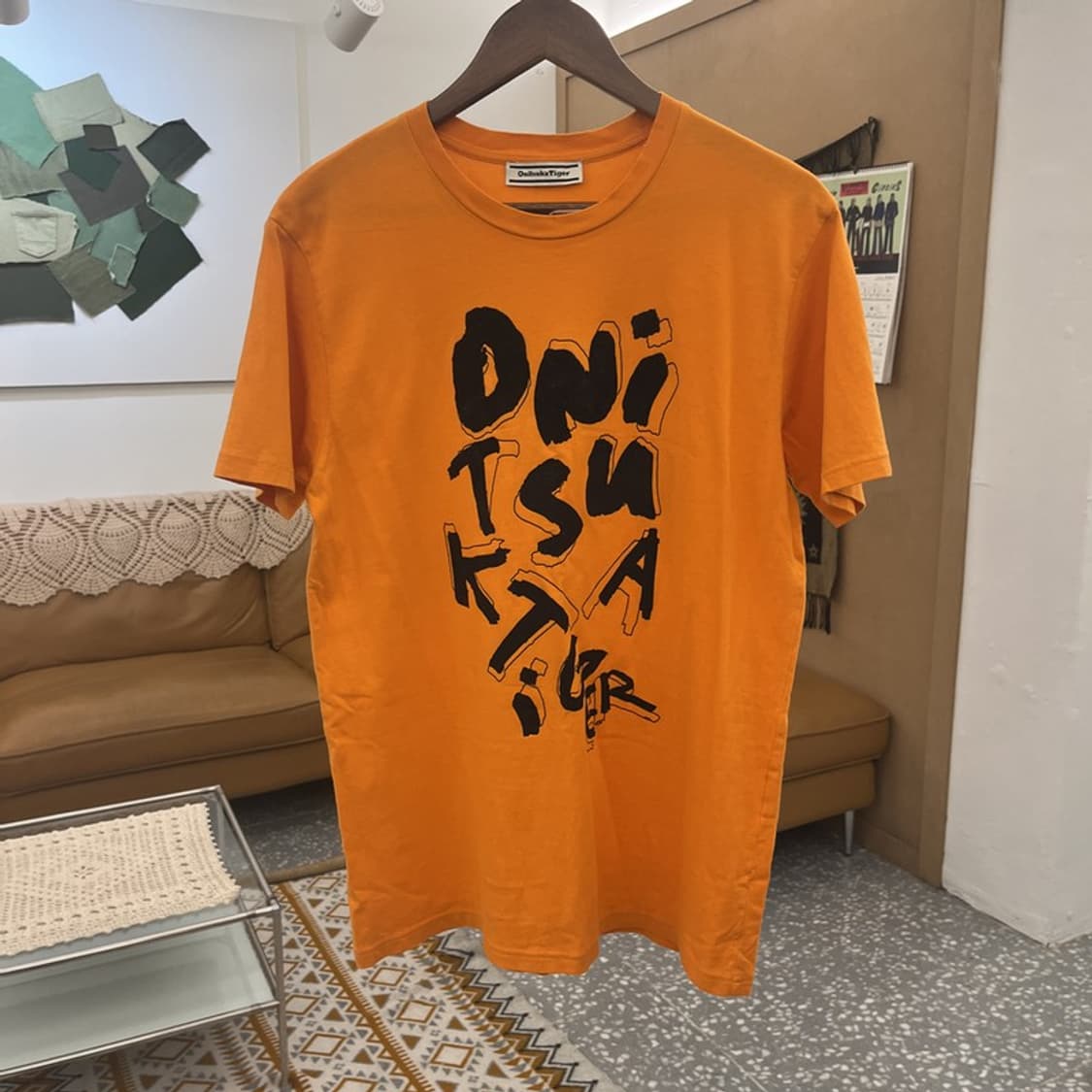 오니츠카 타이거 올드스쿨 스트릿 펑크 오렌지 반팔티 95 C10781 상품이미지3