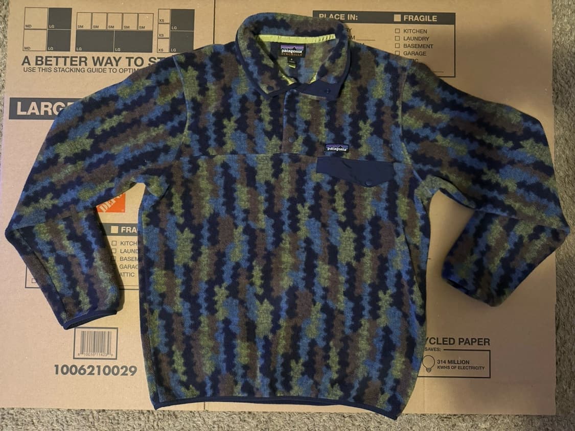 17FW 파타고니아 신칠라 스냅-T 네이비/올리브 상품이미지1