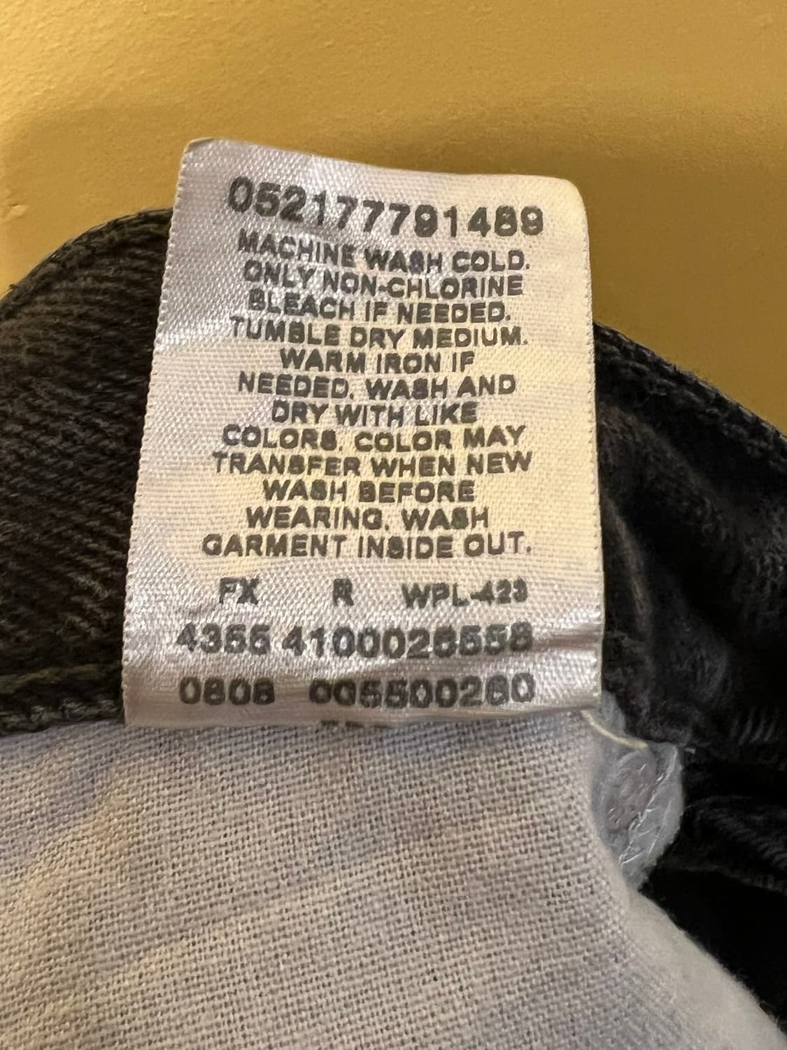 00s [36x30] 리바이스 550 릴랙스 핏 블랙 데님 상품이미지10