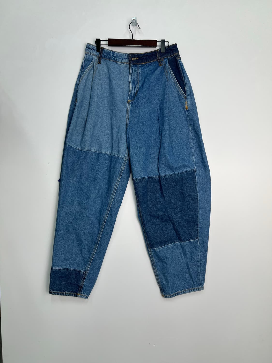 자라 x아더에러 배럴 레그진 블루 팬츠 상품이미지1