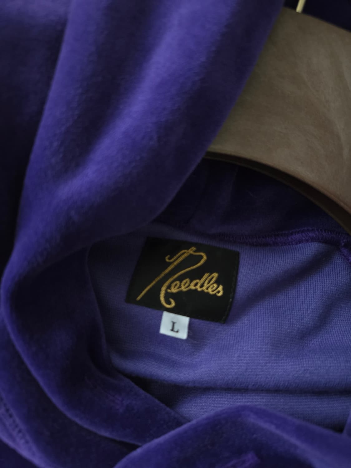 니들스 벨루어 후드티 퍼플(보라) 상품이미지6
