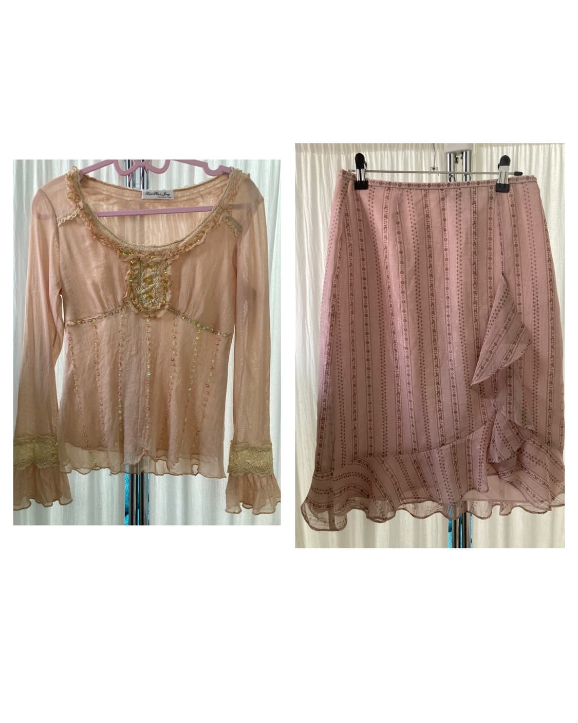 누디살몬 페어리 모리걸 빈티지 코디세트 2pcs 상품이미지10