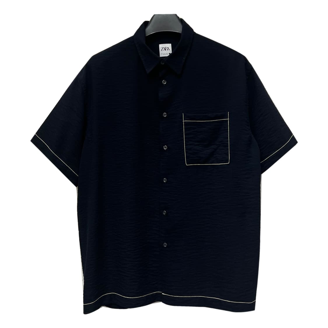 ZARA 자라 레귤러핏 반팔 셔츠 L 상품이미지1