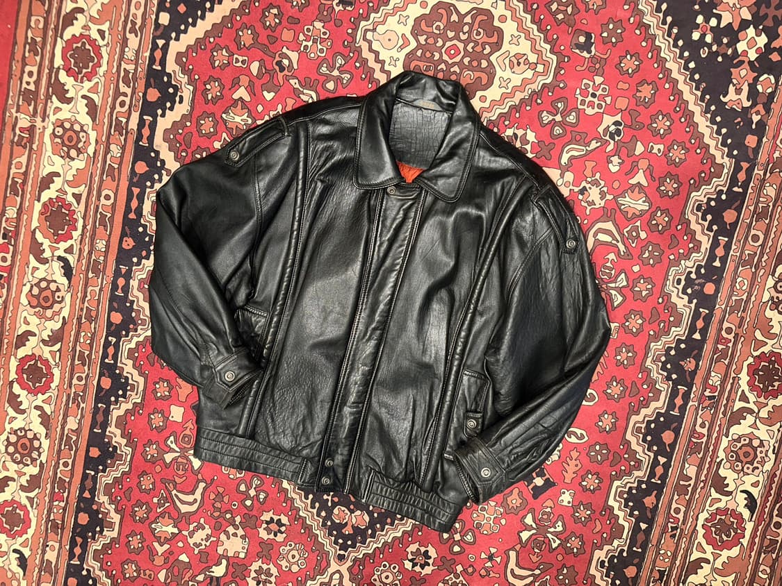 ( XL-2X) 가죽자켓 봄버자켓 레더자켓 워크웨어 아메카지 봄바자켓 상품이미지6