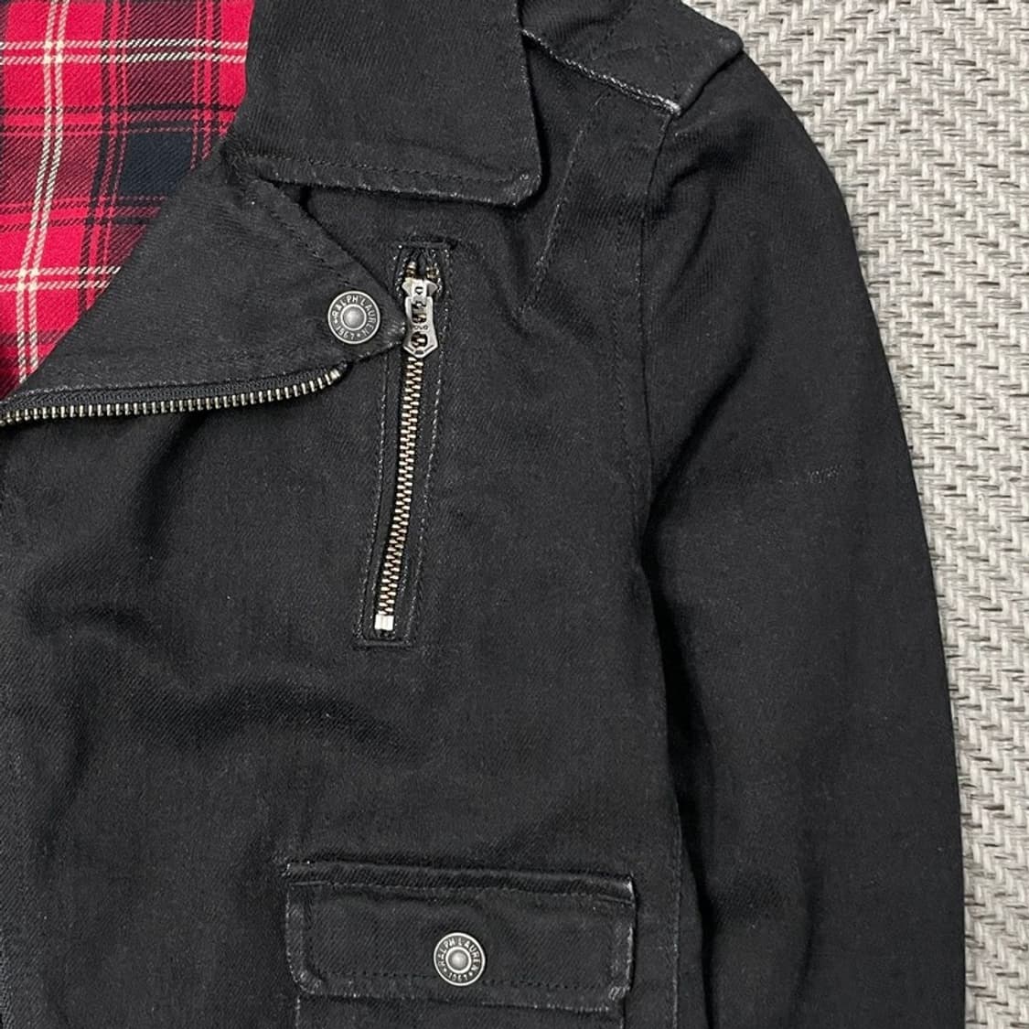 폴로 랄프로렌 코튼 크롭 라이더 자켓 v0097 상품이미지4