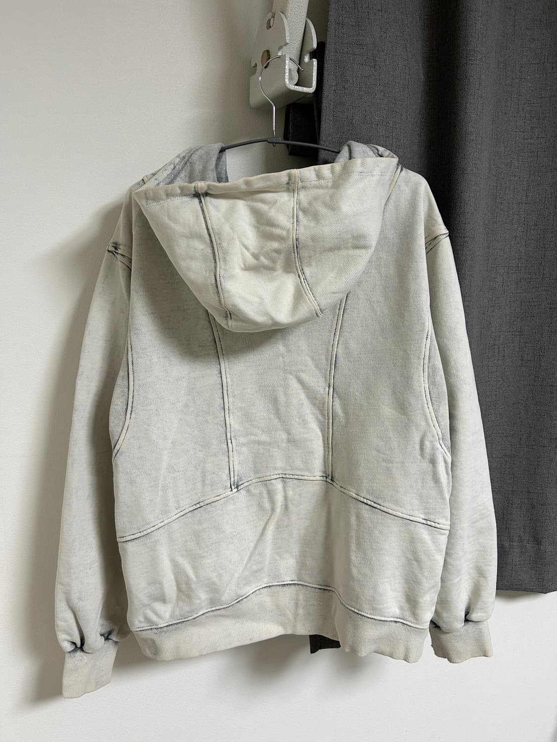 미스치프 블리치드 풀오버 후드 블리치드 카키 M사이즈 상품이미지3