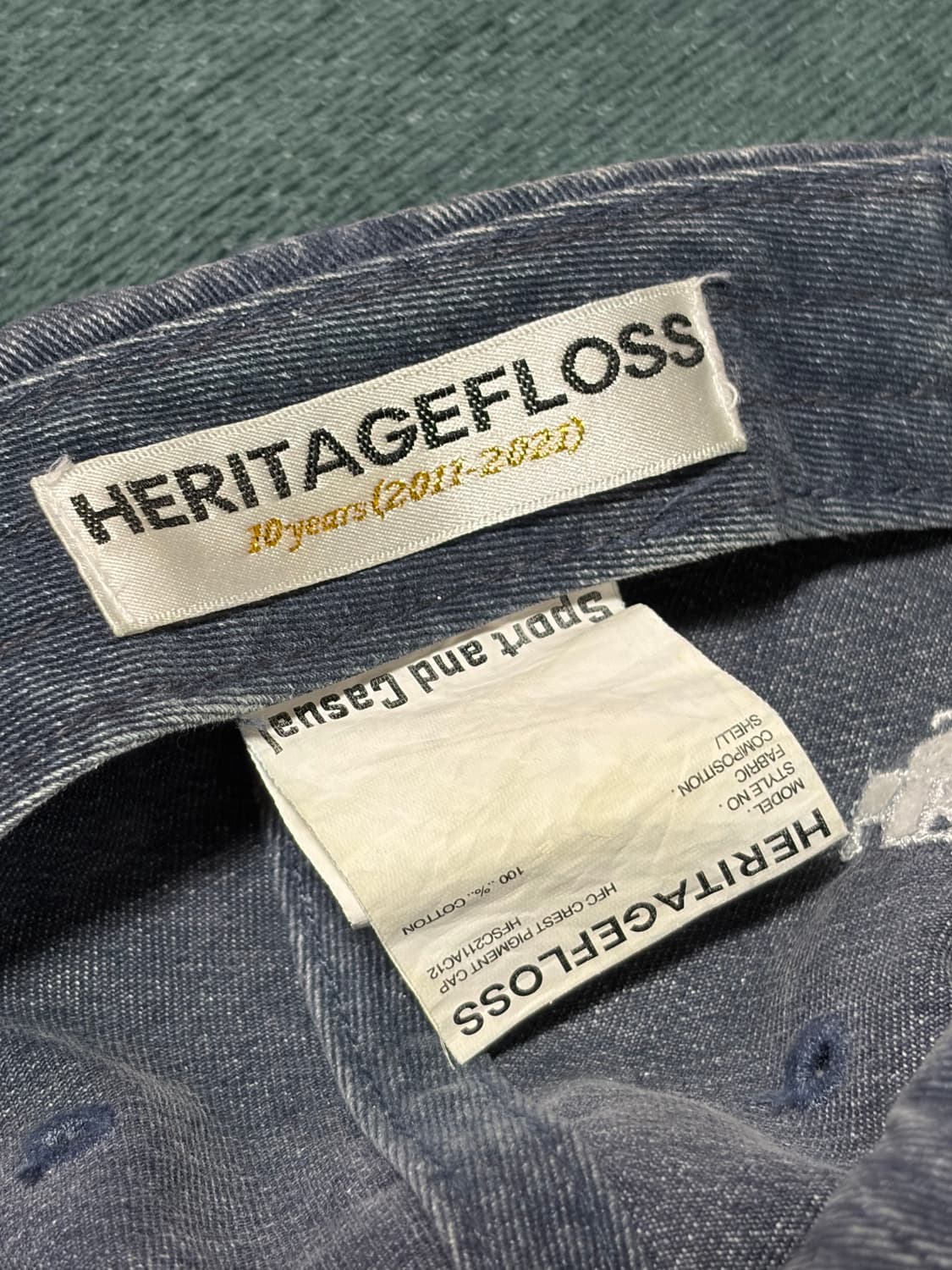 헤리티지 플로스(Heritagefloss) 피그먼트 볼캡 상품이미지2