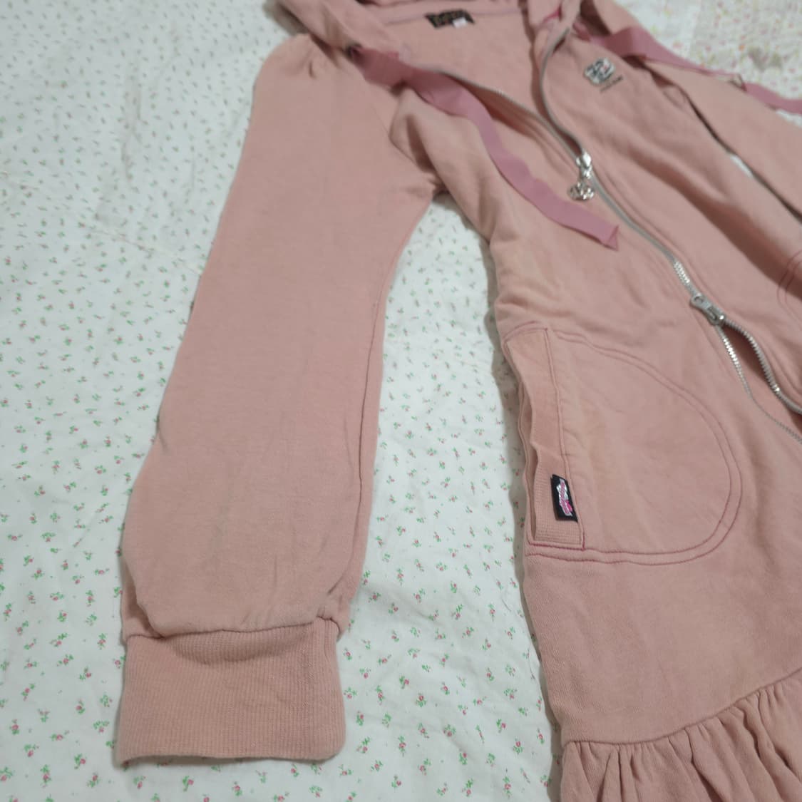 메조피아노 후드 프릴 원피스 집업 투웨이 갸루일브히메갸루 상품이미지6