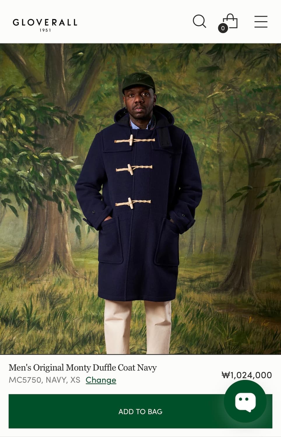 GLOVERALL 글로버올 오리지널 몬티 네이비 M사이즈 더플 코트 상품이미지7