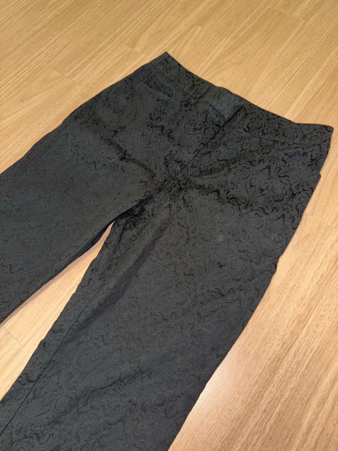 아모멘토 자카드 플레어드 팬츠 상품이미지2