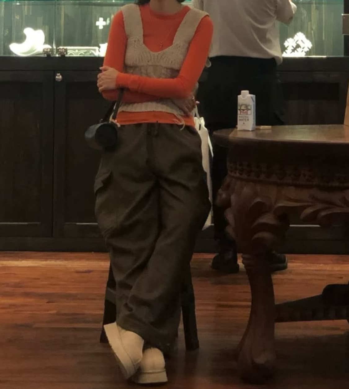 kitai 카고 와이드 팬츠 브라운/카키  상품이미지3