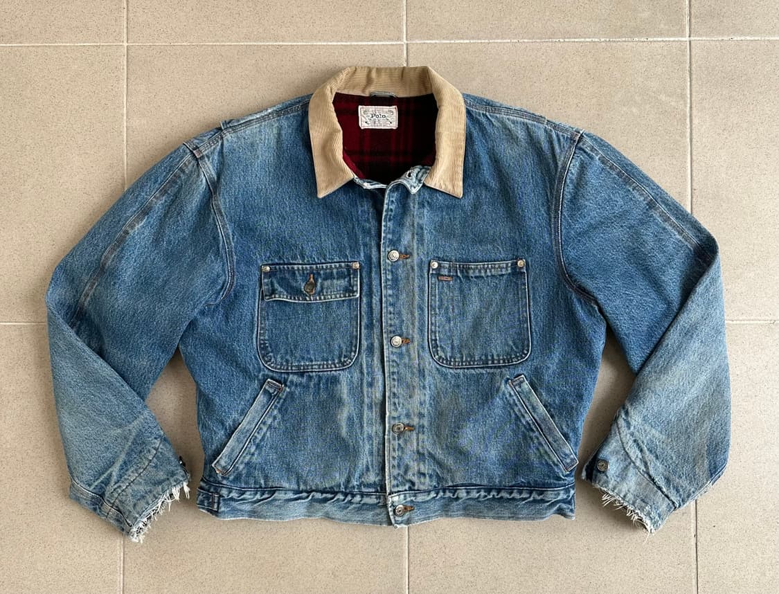 90s 빈티지 폴로 덩가리 자켓 L 상품이미지1