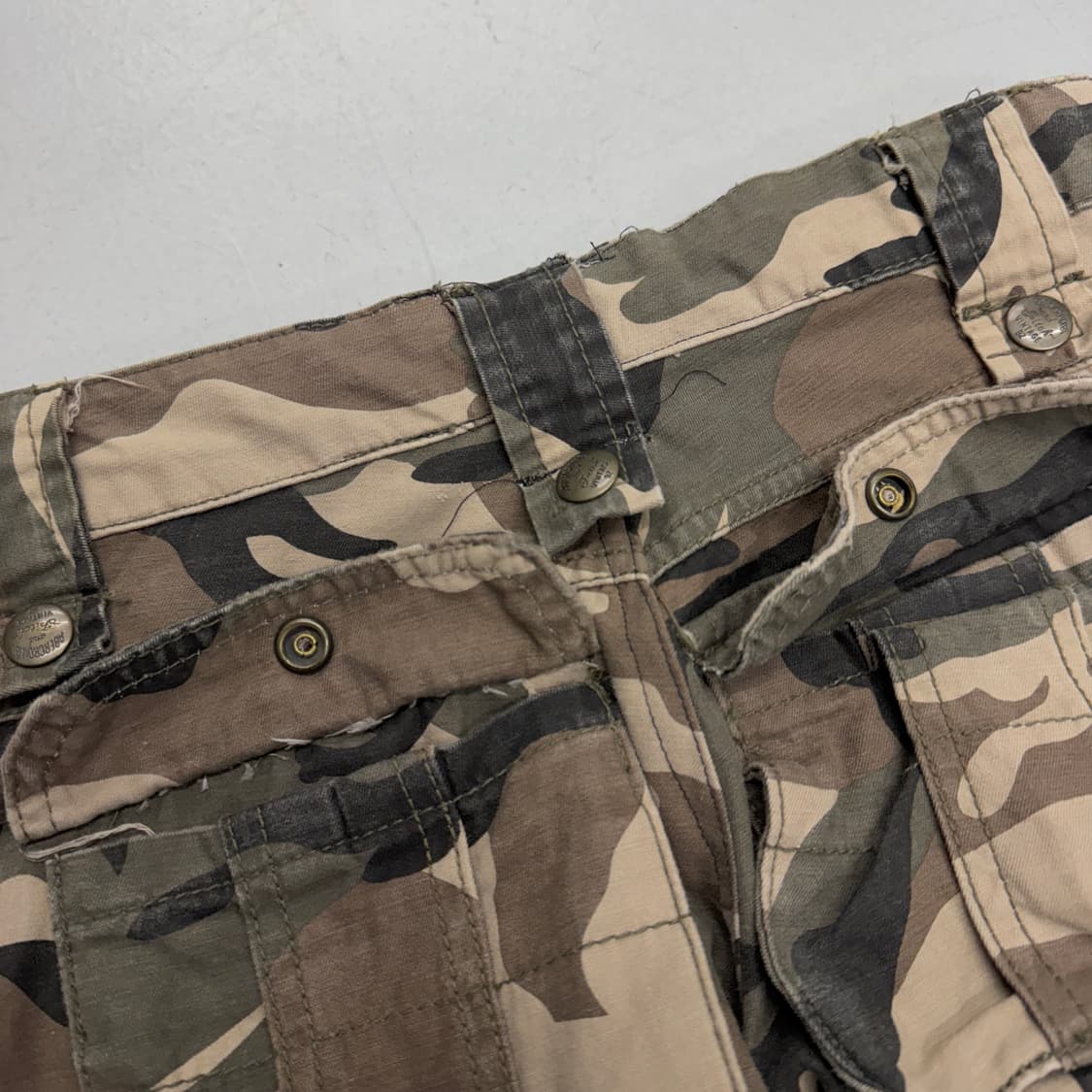 멀티포켓 Y2K 카모 탄창 와이드 빈티지 카고팬츠 상품이미지7