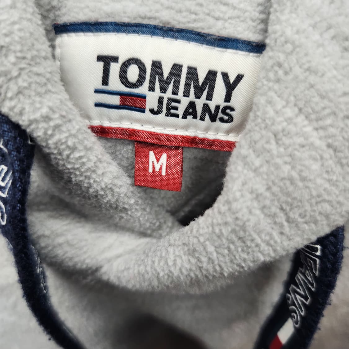 타미진스 로고자수 후리스 후드티 M(L) 상품이미지5