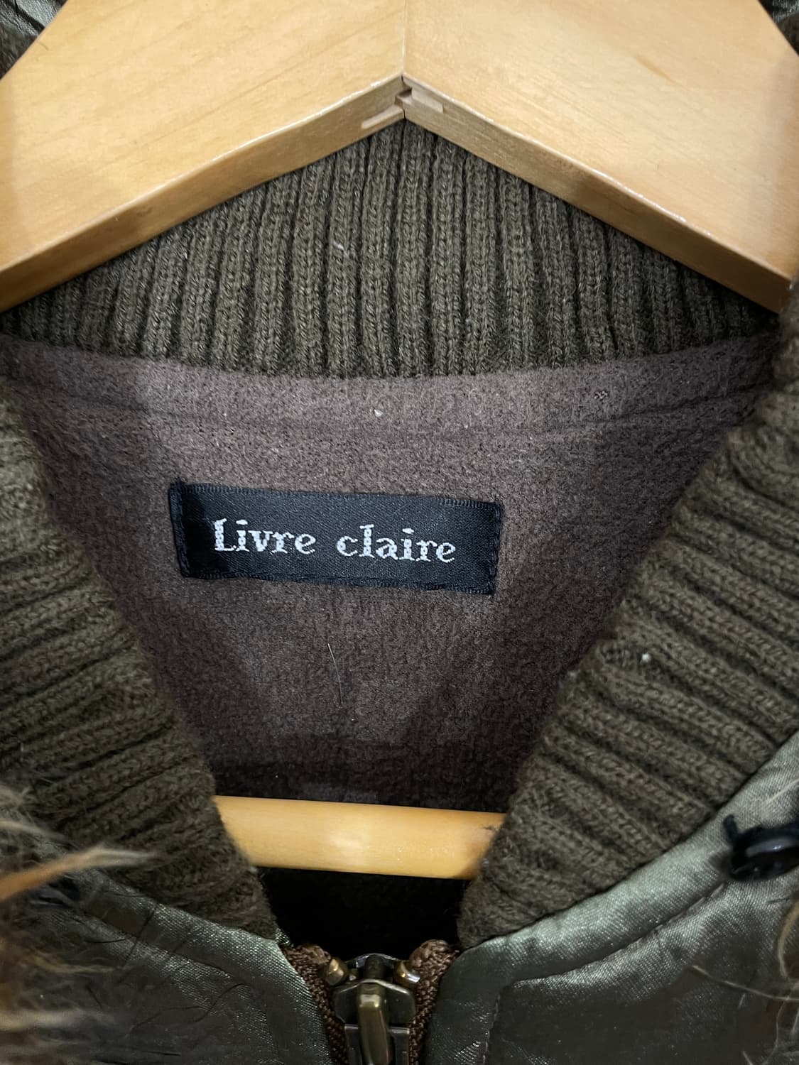 일본빈티지 Livre claire 울프죠 퍼 후드 자켓 ma-1 마원 M 상품이미지9