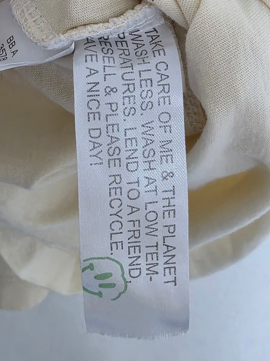 GANNI (가니) 베이지 스마일 오가닉 코튼 롱슬리브 S 상품이미지7