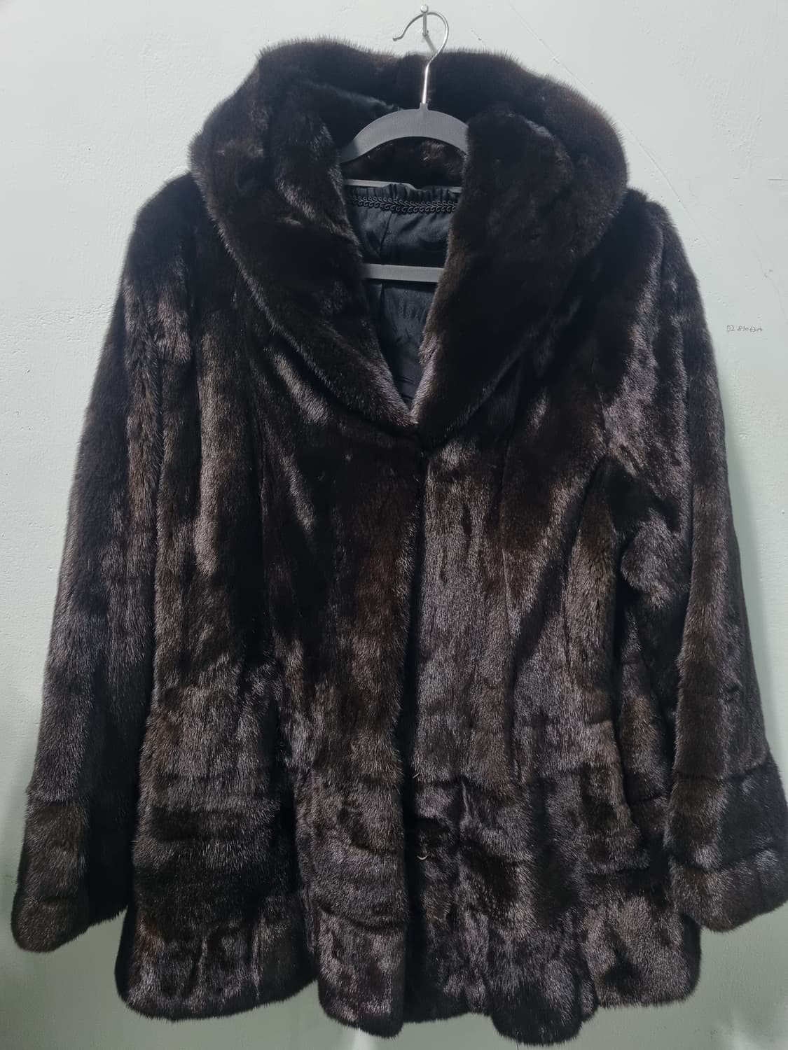 한인모피 후드 모피 코트 상품이미지1