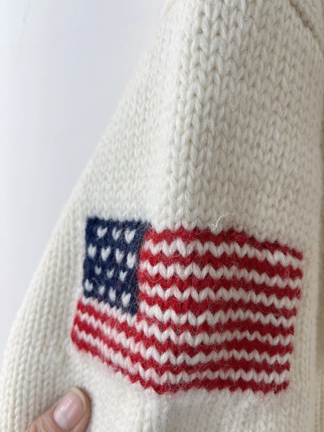 리본빛 코위찬 니트집업 상품이미지5