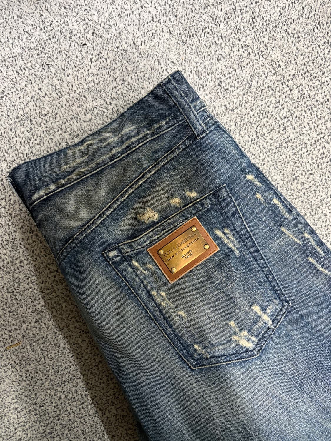 돌체앤가바나 디스트로이드 메탈 플레이트 데님 상품이미지4
